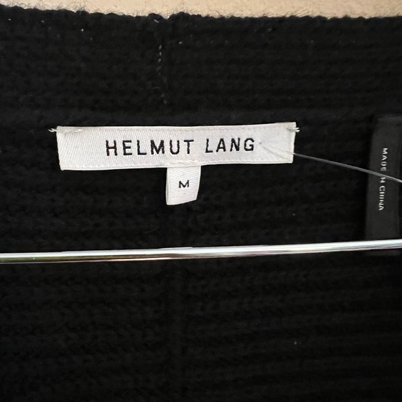 Helmut Lang Black V-Neck Sweater